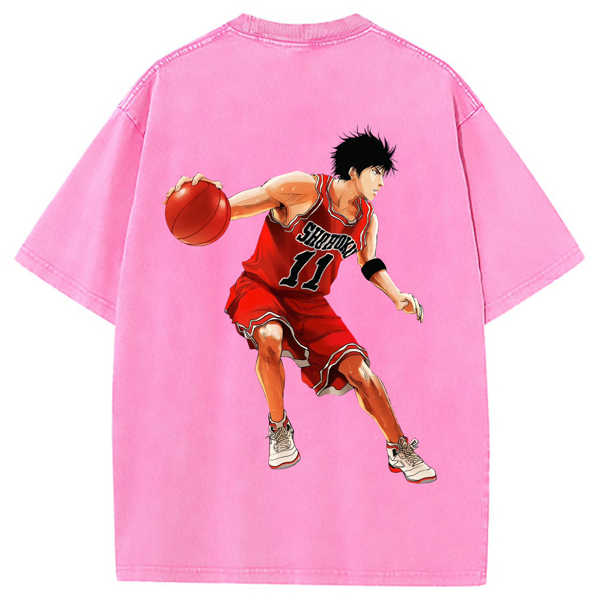 （画像用） SLAM DUNK／スラムダンク 綿100% ヴィンテージ風 半袖Tシャツ（背面プリント）